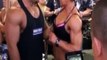 Female bodybuilder Suzy kellner at the expo