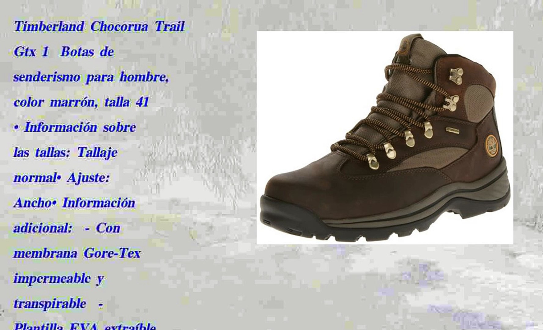 timberland botas trekking chocorua trail marron