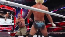 John Cena vs Dolph Ziggler w/AJ Lee and Big E Langston - WWE Raw 1/7/13
