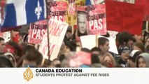 Quebec students protest high university fees