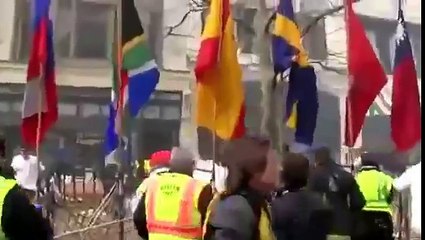 Boston Marathon Bomb Explosion Video - Raw Footage 2013