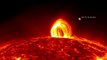 NASA Films Solar Flares Rain on Sun