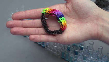 How to make a triple rainbow loom band bracelet