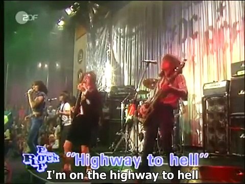 AC-DC - Highway to Hell (Live German TV with Bon Scott - 1979) Subtitled