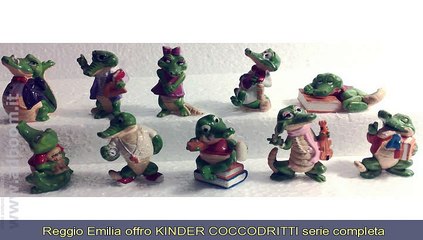 下载视频: REGGIO EMILIA, QUATTRO CASTELLA   KINDER COCCODRITTI SERIE COMPLETA DIPINTI ITALIA EURO 9