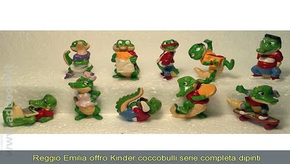 下载视频: REGGIO EMILIA, QUATTRO CASTELLA   KINDER COCCOBULLI SERIE COMPLETA DIPINTI ITALIA EURO 10