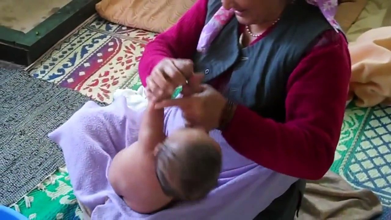 Indian Baby Bath