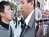 Korean youth in Japan attacking a Japanese Nazi