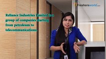 RELIANCE INDUSTRIES LIMITED –Recruitment Notifications,Jobs,Career,Oppurtunities,Campus placements