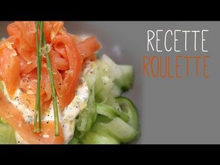 Tagliatelles de concombre au saumon !