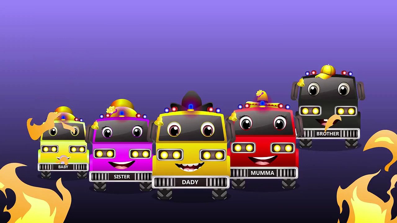 Finger Family Fire Truck - Finger Family Songs For Children