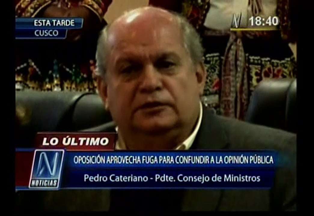 Pedro Cateriano le recordó a Keiko Fujimori los ex ministros fujimoristas prófugos