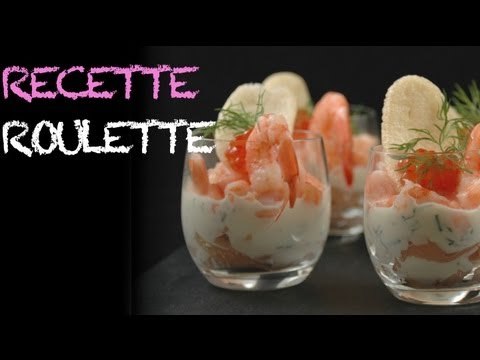 Verrines saumon, crevettes, oeufs de poissons !