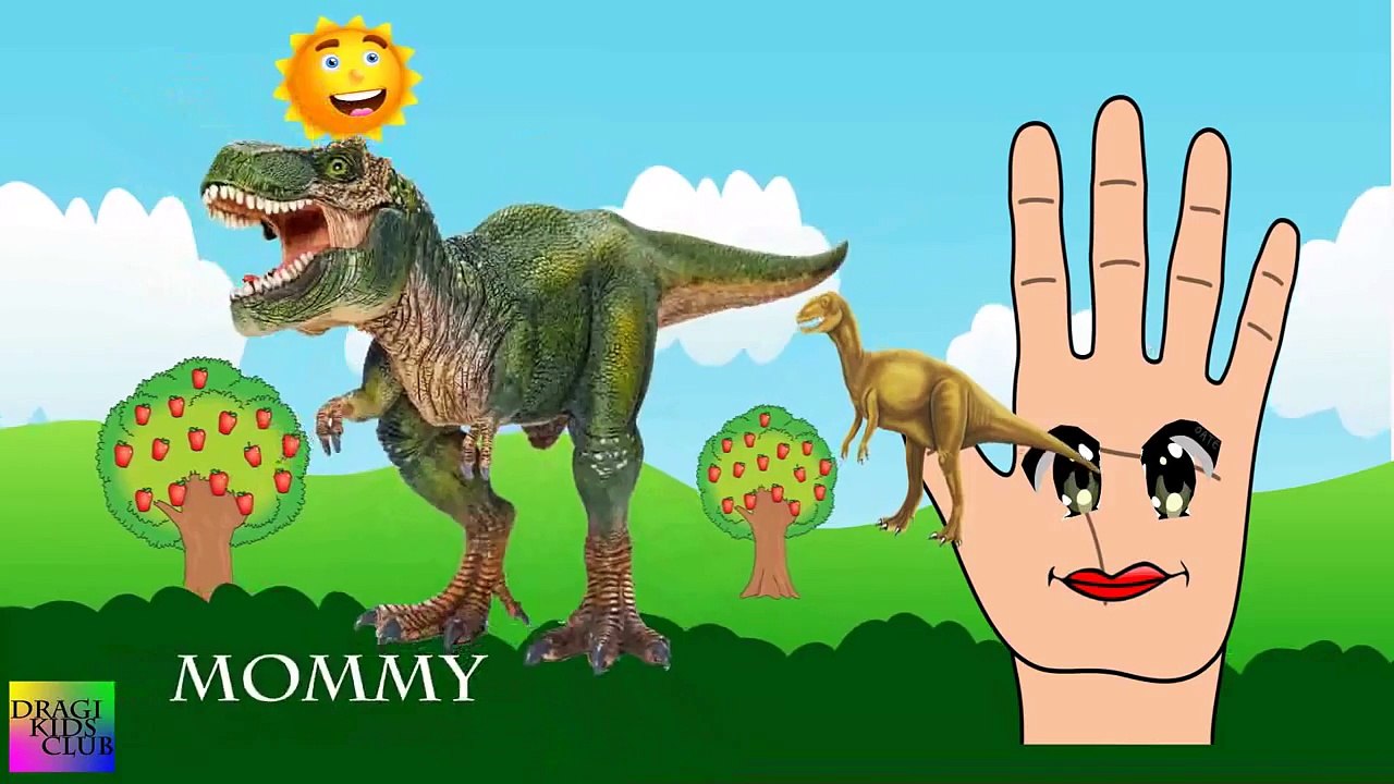 3D Dinosaur Finger Family | Nursery Rhymes for Children | (Dinosaurs)