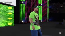 WWE 2K15- John Cena vs Brock Lesnar vs Seth Rollin Triple for world Heavyweight Champion 2015 (PS4)