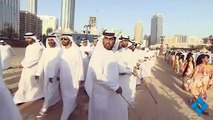 محمد بن راشد وولي عهد أبوظبي يزوران مهرجان قصر الحصن التراثي
