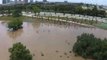 Drone Footage Shows Extent of Downtown Houston Flooding