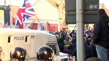 Belfast VIOLENT CLASHES: Loyalists VIOLENTLY ATTACK POLICE as riots over union FLAG DISPUTE