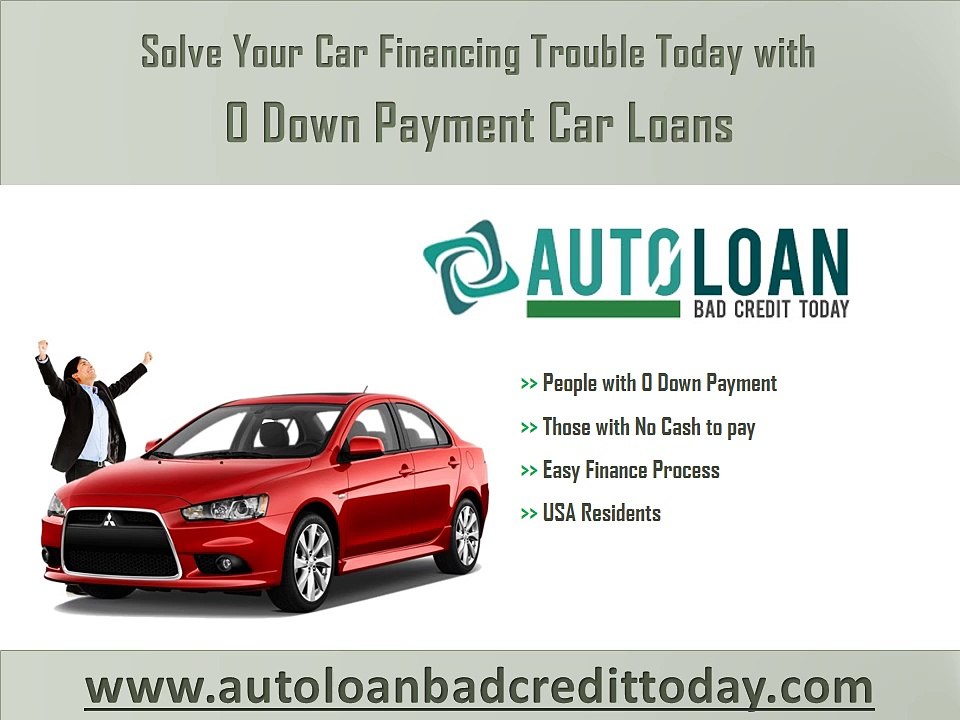 Auto Loans with Zero Down Payment