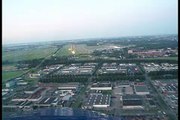 VLM Airlines Fokker 50 Cockpit View Landing in Rotterdam