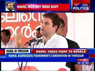 Rahul Gandhi vows to fight for fishermen's rights in Kerala