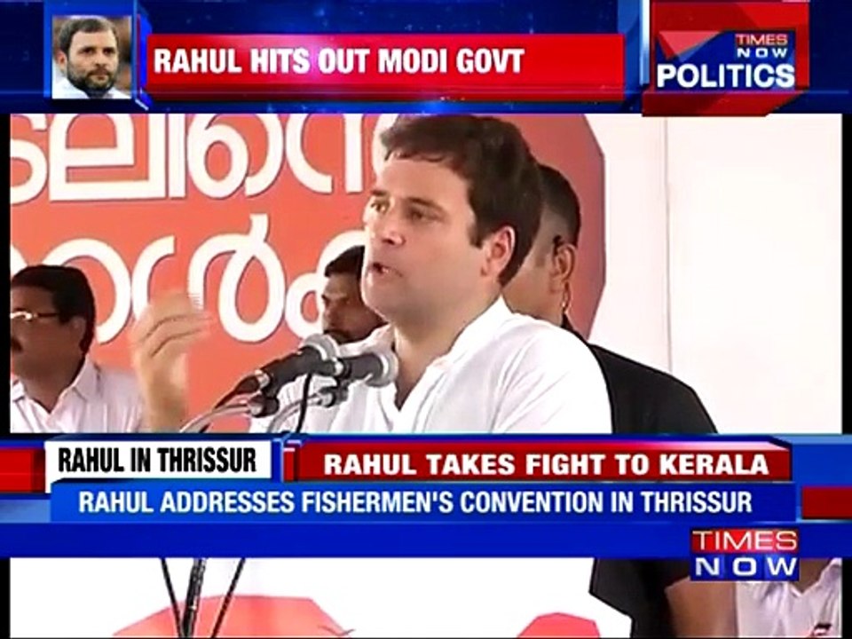 Rahul Gandhi vows to fight for fishermen's rights in Kerala