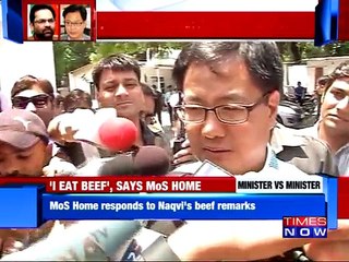Kiren Rijiju says Naqvi's remarks are 'not palatable'