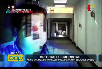 Keiko Fujimori calificó como un ‘papelón’ para el Gobierno la fuga de Belaunde Lossio