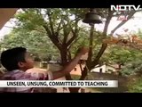 A teacher who swims through a river everyday to get to his students