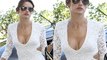 Alessandra Ambrossıo Hot Cleavage In Plunging Gown - The Hollywood