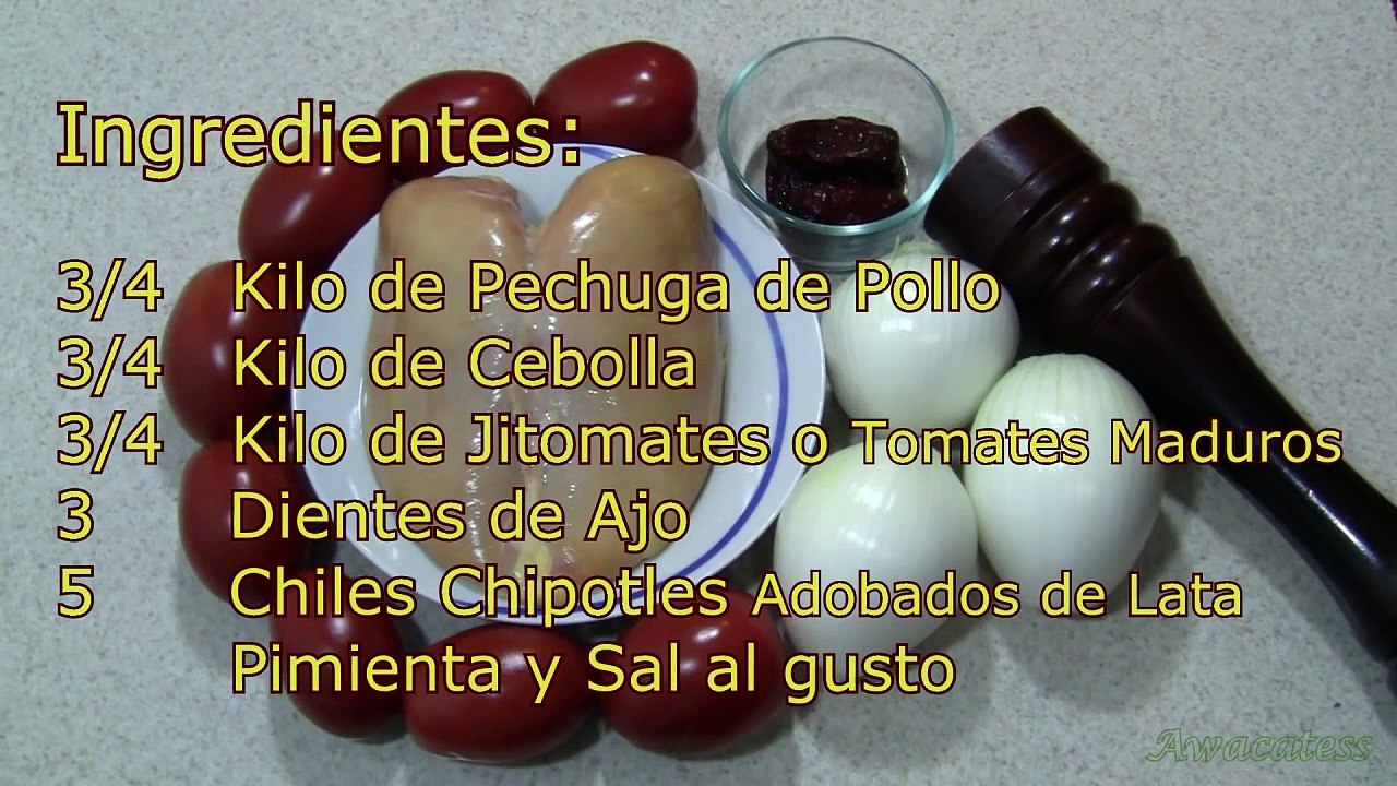 Tinga de Pollo, Como hacer Tinga de Pollo con Chipotle, Receta de Tinga de Pollo, Chicken Tinga