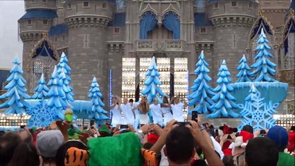 Ariana Grande "Santa Tell Me" 2014 Disney Parks Christmas Day Frozen Parade