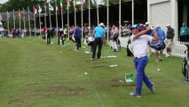 Golf - Tour Européen : Au practice avec Wattel