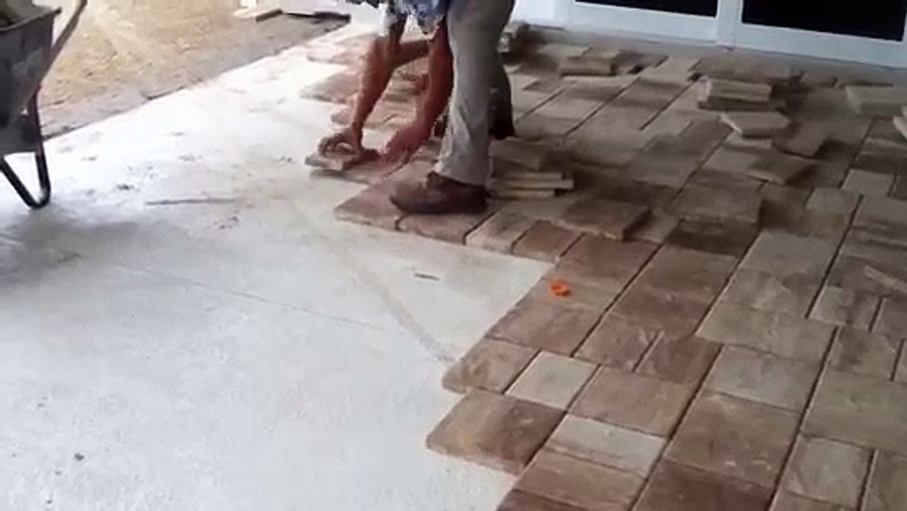 Laying Thin Pavers Over Concrete