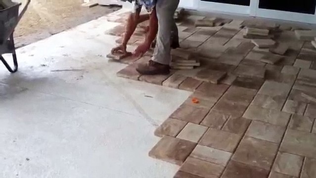 Laying Thin Pavers Over Concrete
