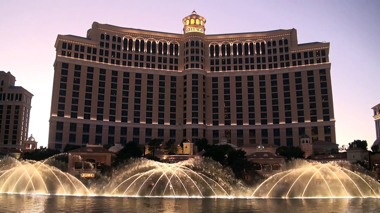 Bellagio Fountains, Las Vegas Nevada "Time to say goodbye" [in HD