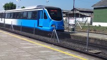 ferrovias probando  una formación  nueva