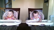 11 Month Old Twins Dancing to Daddy's Guitar