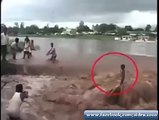 Child Surviving in Flood