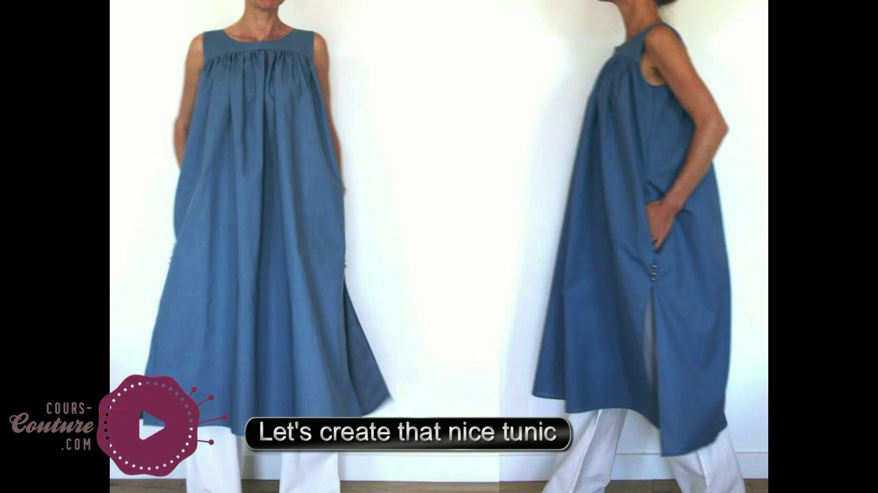 cours de couture - coudre une tunique pour femme - tuto de couture