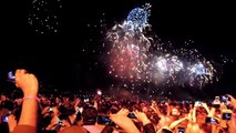 Atlantis fireworks : Sandance countdown @ Palm Island Dubai NYE 2012-13