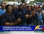 Trabajadores de Polar protestan a Lorenzo Mendoza en Aragua