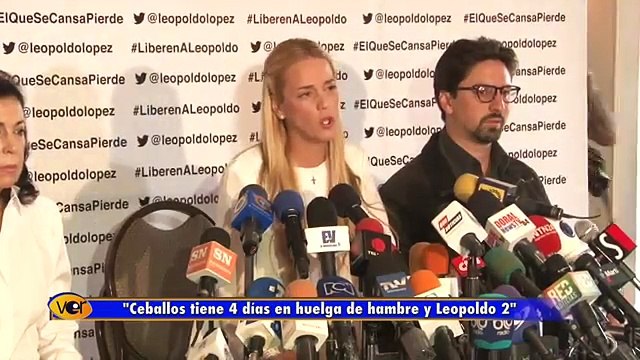 Lilian Tintori: Hoy Daniel Ceballos cumple 4 días en huelga de hambre y Leopoldo 2