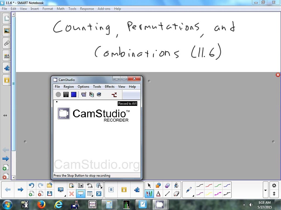 11.6 Counting, Permutations, and Combinations 5-27-15