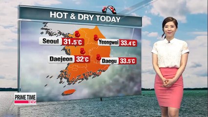 Sizzling hot weather to continue this week, rain on Saturday