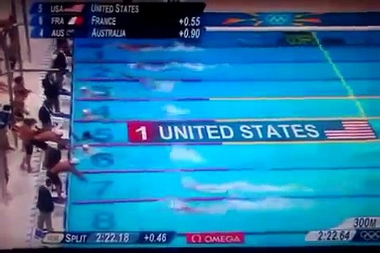 Finale relais natation 4x100m JO london 2012