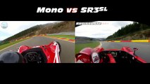 Bac Mono vs Radical SR3SL on road tires at Spa-Francorchamps F1 track. Aerodynamite