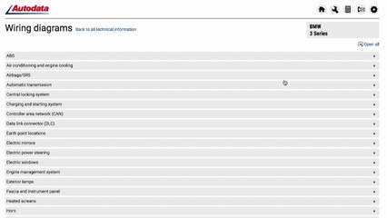 Wiring diagrams on the new Autodata