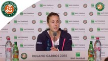 Press conference Alizé Cornet 2015 French Open / R64