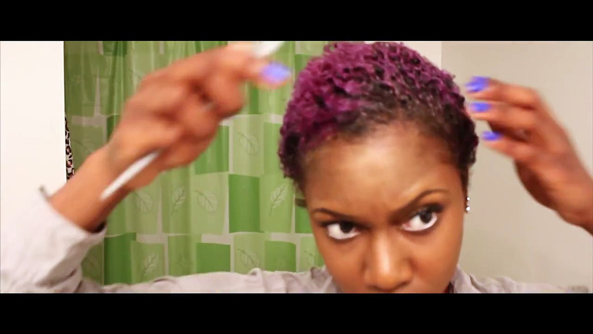 How to do Finger Waves for Natural Hair - TWA - video Dailymotion
